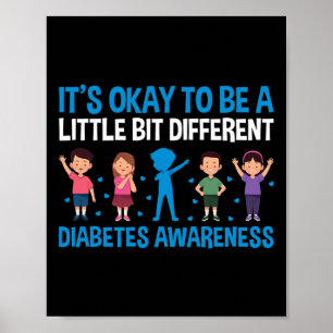 T1d Warrior Diabetes Support Diabetes Awareness Poster