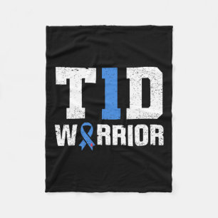 T1d Warrior Diabetes Warrior Diabetes Awareness Fleece Blanket