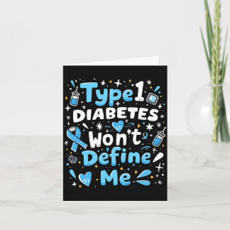 T1d Warrior Insulin Diabetic Type 1 Diabetes Card
