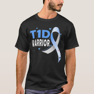 T1D Warrior - Type 1 Diabetes Awareness Diabetic T-Shirt