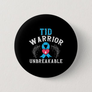 T1d Warrior Unbreakable Diabetes Awareness Month B 6 Cm Round Badge