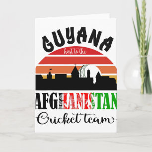 T20 Cricket Guyana Host To The Afghanistan Cricket Card