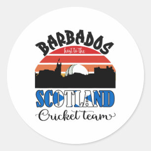 T20 Cricket Rdos Host To The Scotland Cricket Team Classic Round Sticker