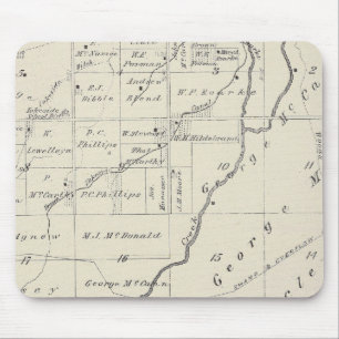 T20S R22E Tulare County Section Map Mouse Mat