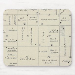 T20S R26E Tulare County Section Map Mouse Mat