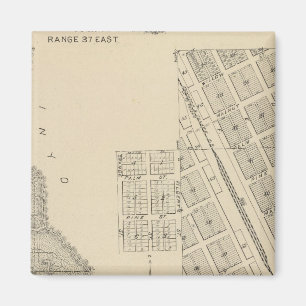 T2124S R3637E Tulare County Section Map Magnet