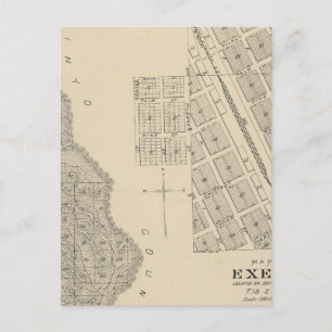 T2124S R3637E Tulare County Section Map Postcard