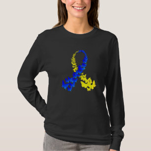 T21 Butterfly World Down Syndrome Day Women Kids T-Shirt