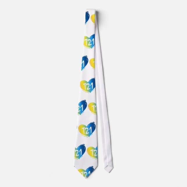 T21 Down Syndrome Awareness Tie (Front)