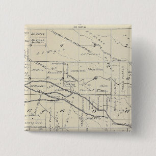 T21S R26E Tulare County Section Map 15 Cm Square Badge