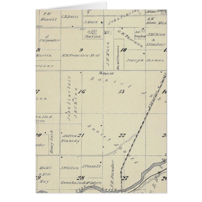 T22S R27E Tulare County Section Map (Front)