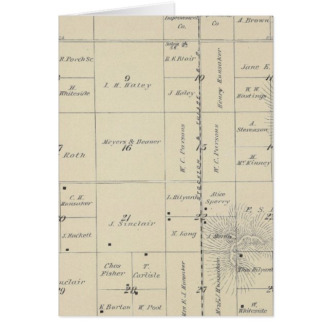 T23S R27E Tulare County Section Map (Front)