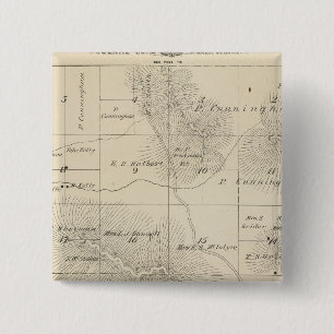 T23S R28E Tulare County Section Map 15 Cm Square Badge