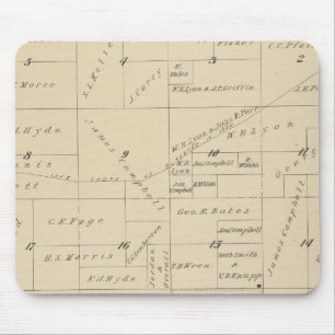 T24S R22E Tulare County Section Map Mouse Mat