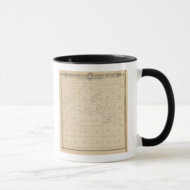 T24S R22E Tulare County Section Map Mug (Right)