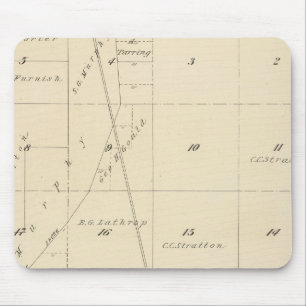 T24S R24E Tulare County Section Map Mouse Mat