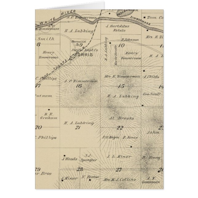 T24S R27E Tulare County Section Map (Front)