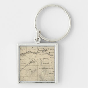 T24S R27E Tulare County Section Map Key Ring