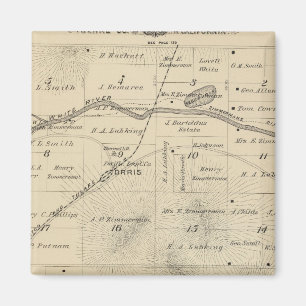 T24S R27E Tulare County Section Map Magnet
