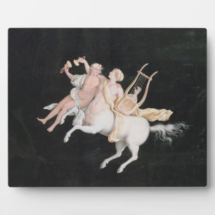 T31466 A Female Centaur and Companion Making Music Plaque