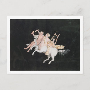 T31466 A Female Centaur and Companion Making Music Postcard