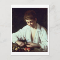 T31971 A Young Boy Peeling an Apple