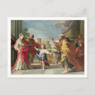 T32126 Christ Preaching in the Temple Postcard