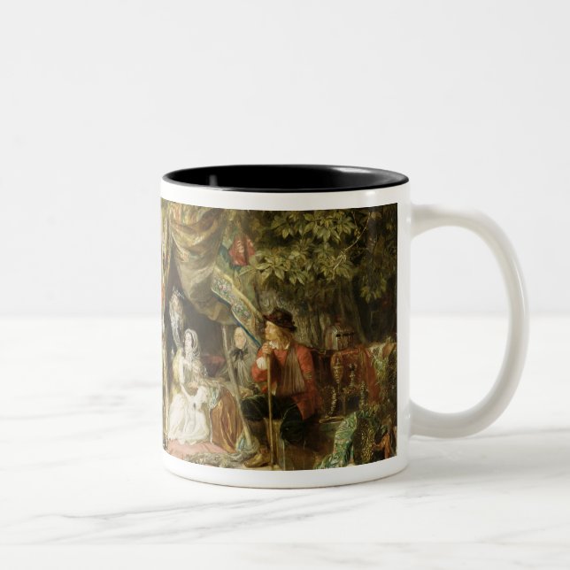 T32191 Highgate Fields During the Great Fire of Lo Two-Tone Coffee Mug (Right)