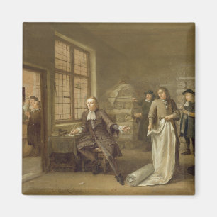 T32334 The Buyer at the Clothes Merchant's, 1690 Magnet