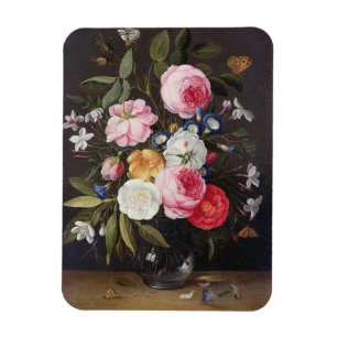 T32512 Still Life of Flowers in a Vase, 1661 (see Magnet