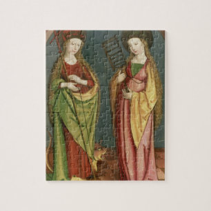 T32982 St. Margaret of Antioch and St. Faith, c.15 Jigsaw Puzzle