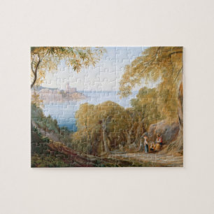 T33412 Landscape with View of Lerici, 1880 Jigsaw Puzzle