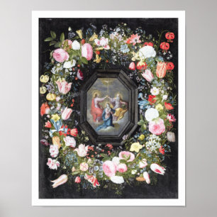 T33453 The Coronation of the Virgin surrounded by Poster
