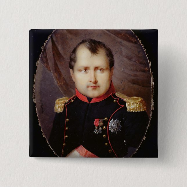 T34002 Portrait Miniature of Napoleon I (1769-1821 15 Cm Square Badge (Front)