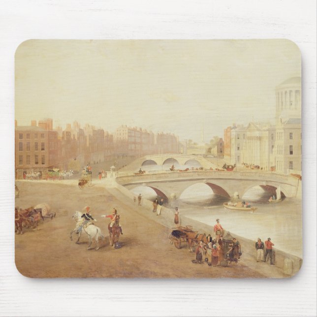 T34018 The River Liffey and the Law Courts, Dublin Mouse Mat (Front)