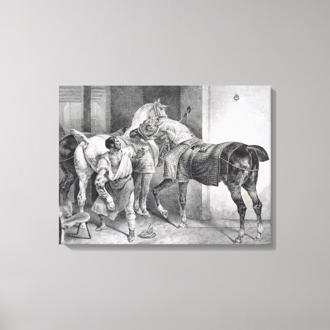 T34894 The English Farrier, 1822 (litho) Canvas Print (Front)
