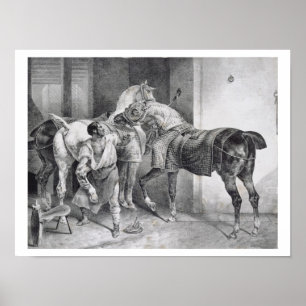 T34894 The English Farrier, 1822 (litho) Poster