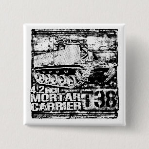 T38 4.2 inch Mortar Carrier 15 Cm Square Badge