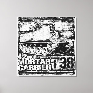 T38 4.2 inch Mortar Carrier Canvas Print