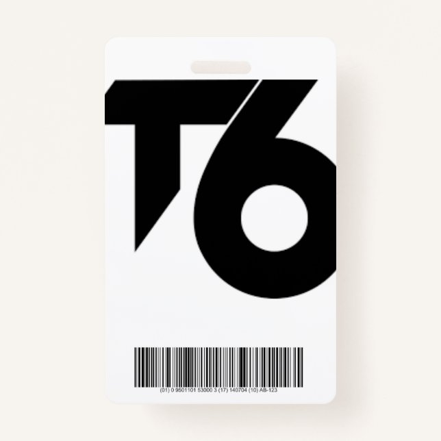 (T6) Dante Niehoff Vlogs Identification card ID Badge (Back)