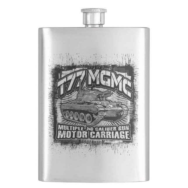 T77 MGMC Hip Flask Classic Flask (Front)