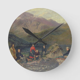 T7833 Fishing at Haweswater Round Clock