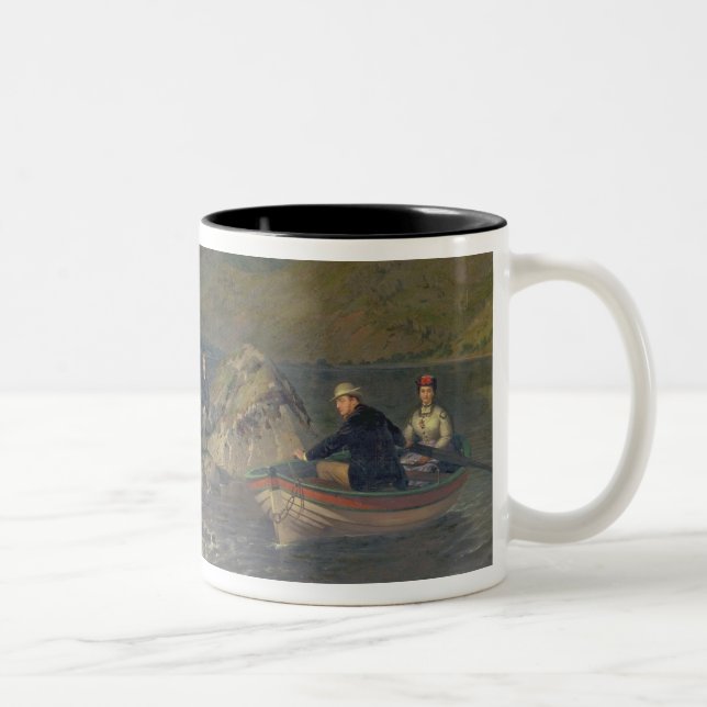 T7833 Fishing at Haweswater Two-Tone Coffee Mug (Right)