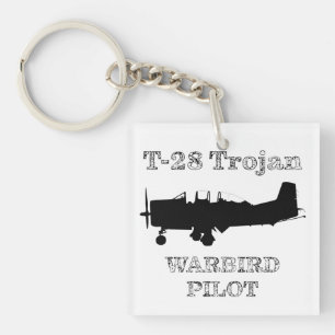T-28 Trojan Warbird Pilot Key Ring