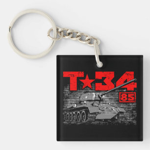 T-34-85 Soviet medium tank Key Ring