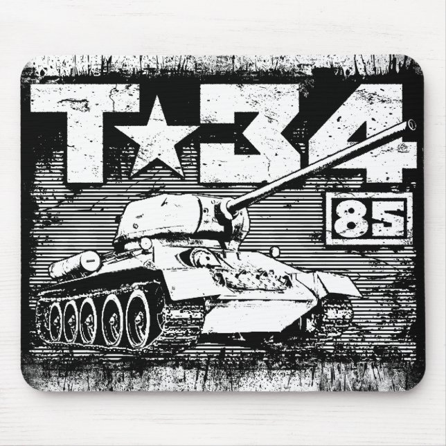 T-34-85 Soviet medium tank Mouse Mat (Front)