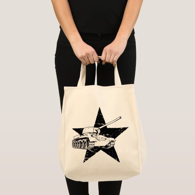 T-34-85 Soviet medium tank Tote Bag (Front (Product))
