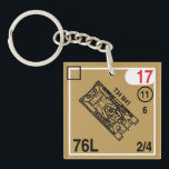 T-34 M41 Keychain Fob<br><div class="desc">This keychain fob shows images of the T-34 M41 tank</div>