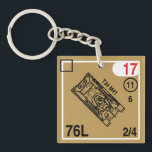 T-34 M41 Keychain Fob<br><div class="desc">This keychain fob shows images of the T-34 M41 tank</div>