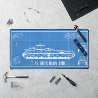 t-42 tank desk mat